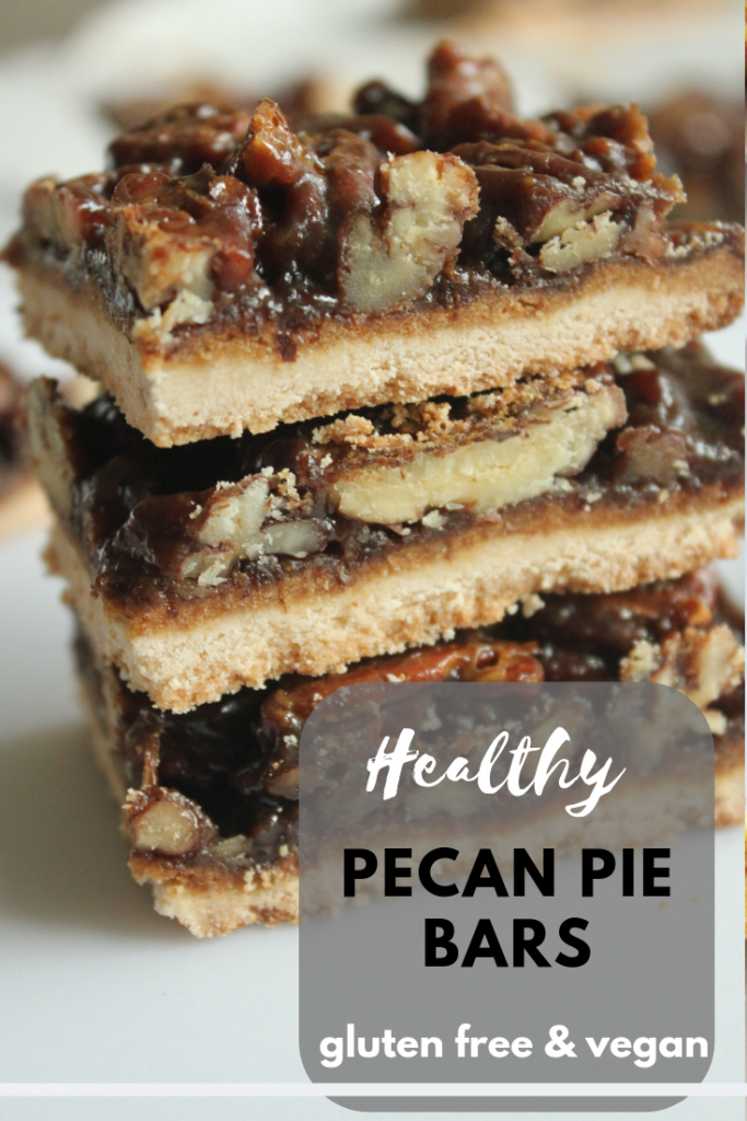 Healthy Pecan Pie Bars gluten free sugar free dairy free