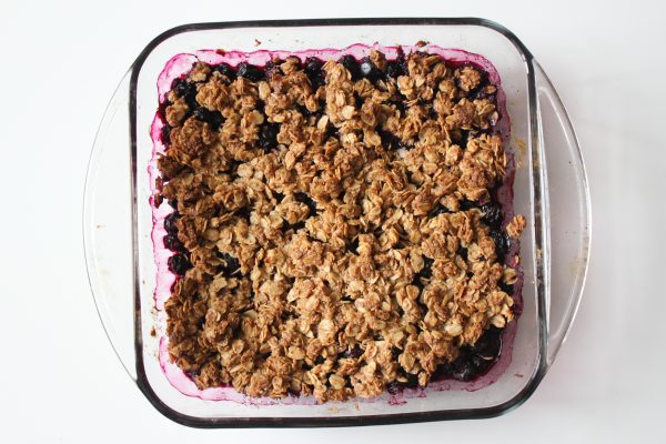 healthy blueberry crumble gluten free