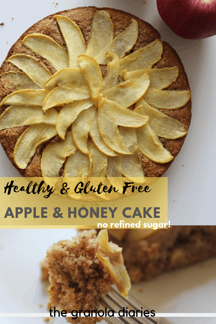 Apple & Honey Cake {Gluten Free, Refined Sugar Free} - The Granola Diaries