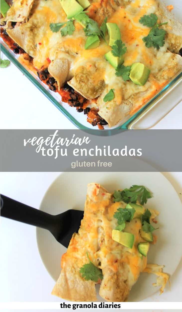 Vegetarian Enchiladas (Gluten Free) - The Granola Diaries