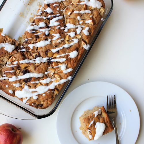 Apple Yogurt Cake with Dairy Free Coconut Butter Frosting
